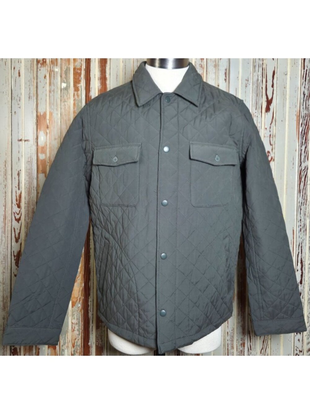 NEW Goodfellow & Co Quilted Jacket Olive Medium Cotton/Nylon Shell